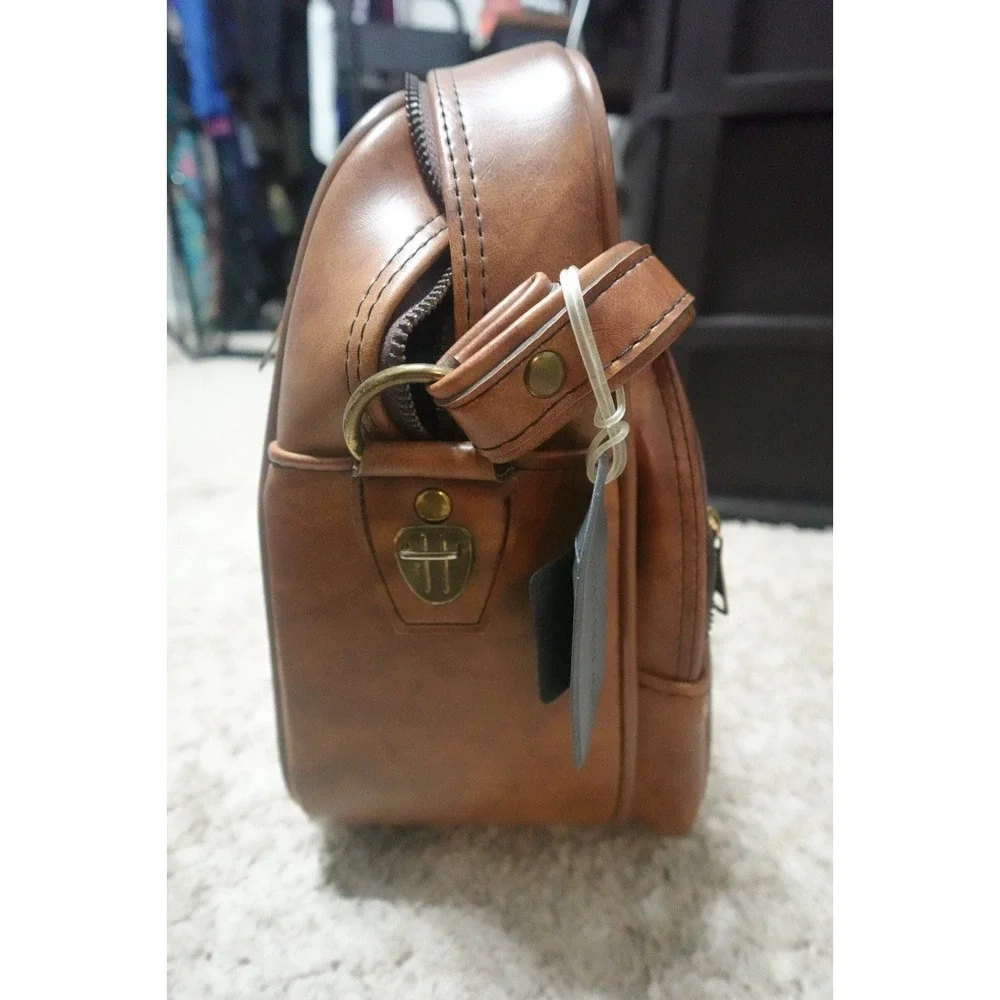 VINTAGE ‎ Encore by Airway Leather Suitcase Carry On travel luggage 15.5 Inches